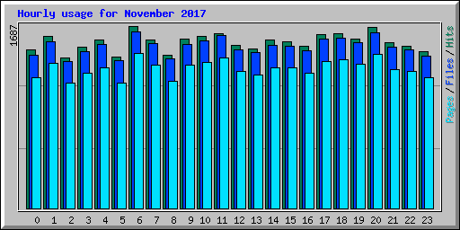 Hourly usage for November 2017